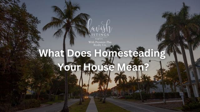 What Does Homesteading Your House Mean in Naples, Florida? Everything You need to know in 2024